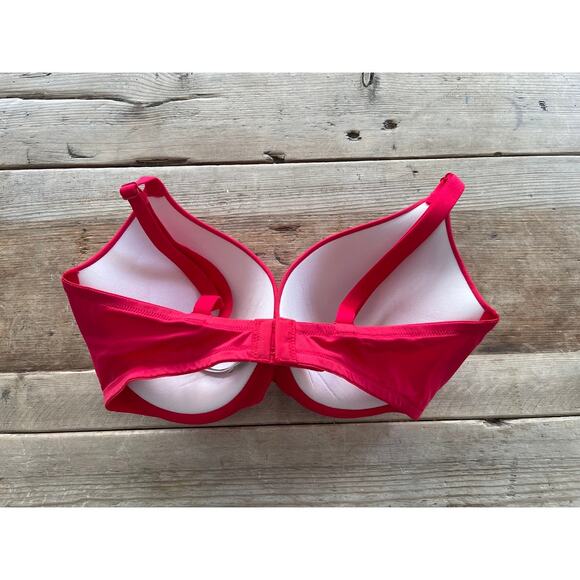 Victoria's Secret PINK Red Pepper Logo 30C Wear Everywhere Push Up Bra - Picture 2 of 2